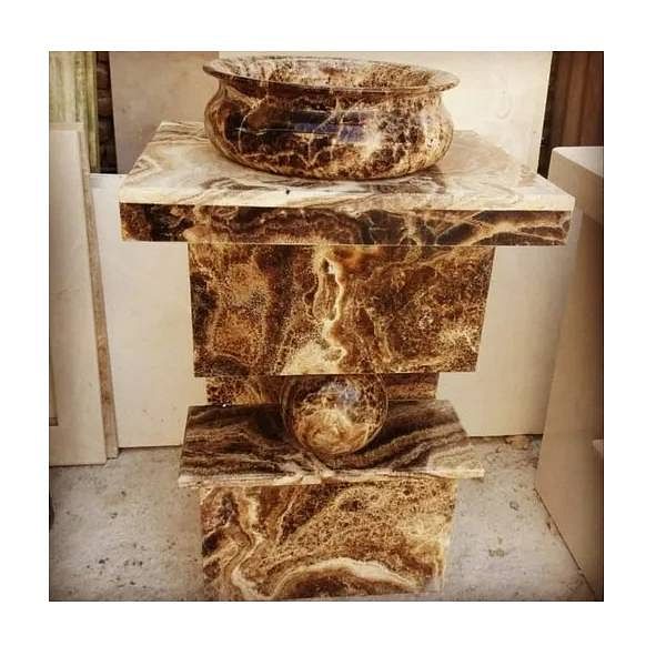 Brown Marble Wash Basin