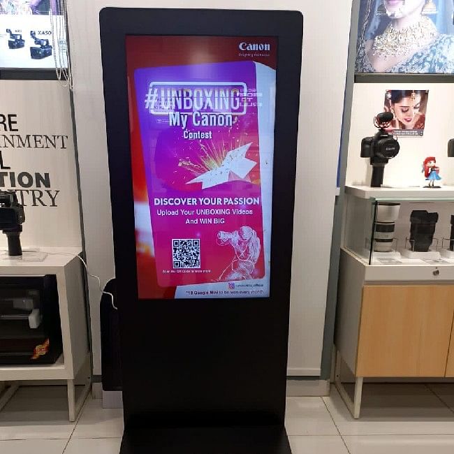 digital standee for franchise stores