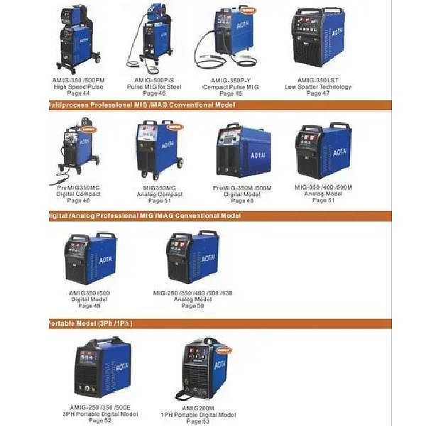 AOTAI - MIG/MAG and Pulsed MIG Machines