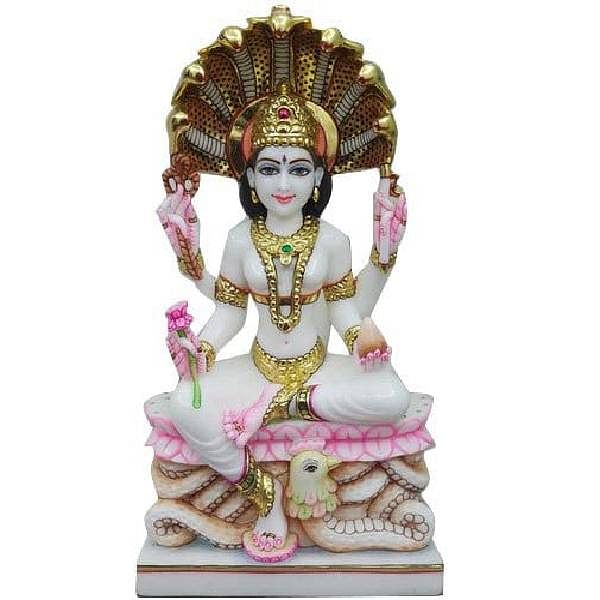 12 Inch Marble Padmavati Statue