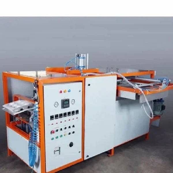 HIPS PVC PET Inline Auto Vacuum Forming Machine SET, Automation Grade: Automatic