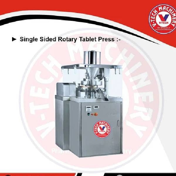 V-Tech Machinery GMP Single Rotary Tablet Press Machine, Automation Grade: Automatic