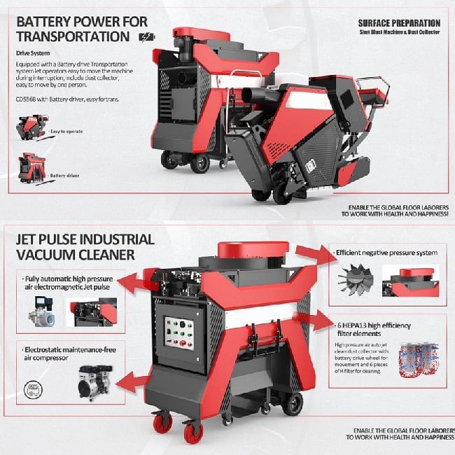 runway rubber removal machine