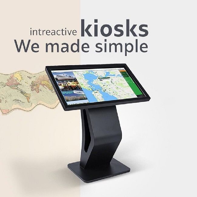 touch screen way finding kiosk