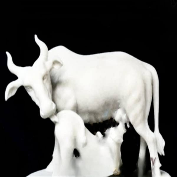 Marble Cow Statue