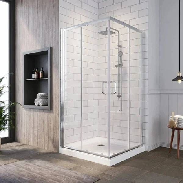 Stainless Steel Swing Shower Cubicle Glasses