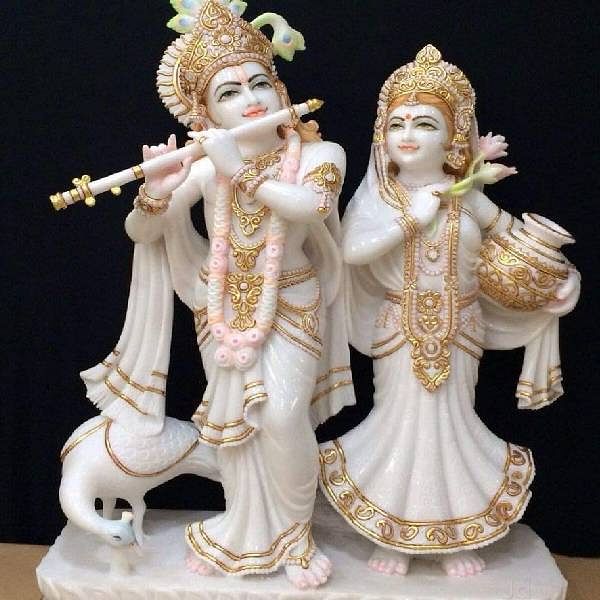 Marble krishan radha ji size 3 fit