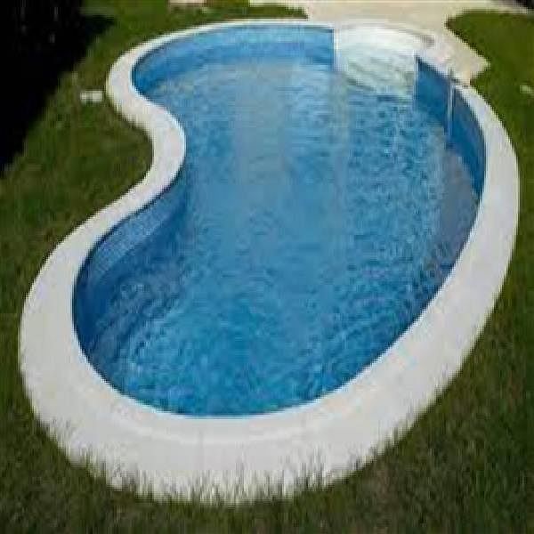 Blue PVC Portable Swimming Pools, For Residential