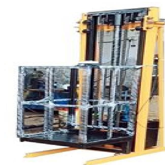 Hydraulic Mild Steel Cage Electric Stacker, For Power Production