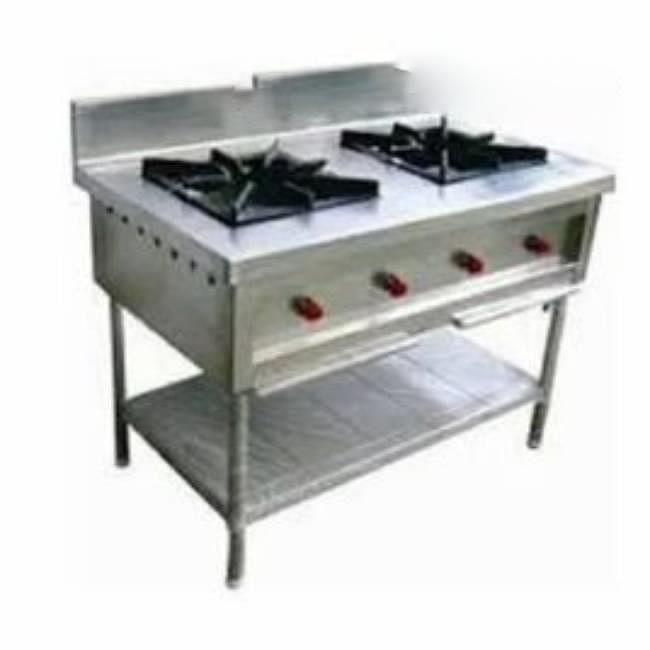 Foodtech LPG Two Burner Cooking Range, For Restaurant