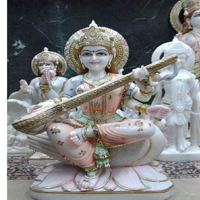 Maa sarasvati marble moorti 30 inch