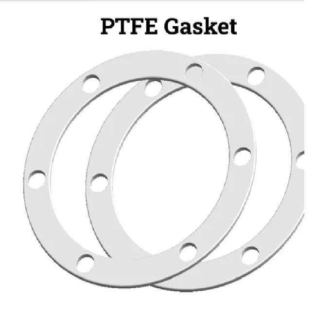 White PTFE Cut Gasket, Thickness: 2mm To 50mm