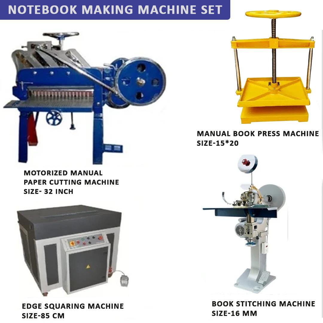 Semi Automatic Complete Notebook Making Machine Set