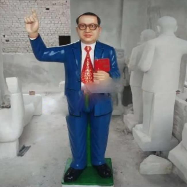 White Dr Bhim Rao Ambedkar Marble Status