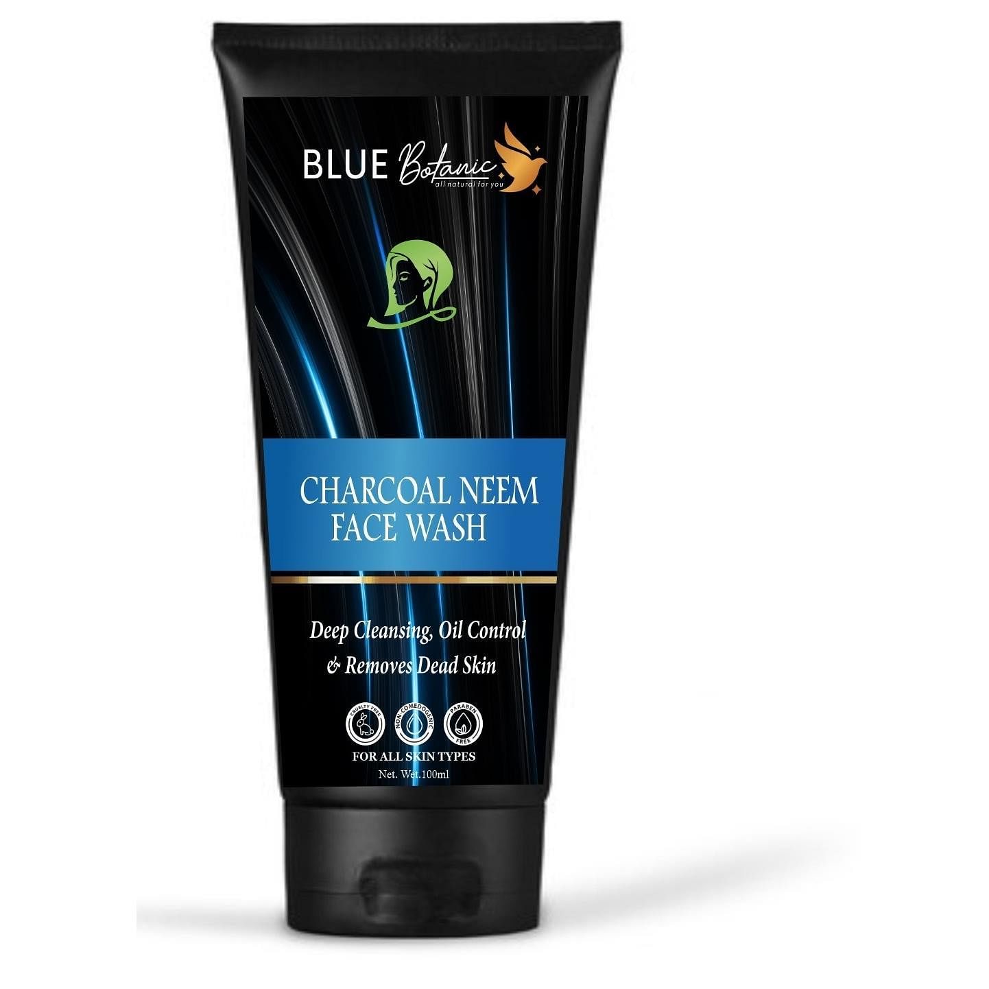 Blue Botanic  Charcoal Neem Face Wash (Pack Of 1)