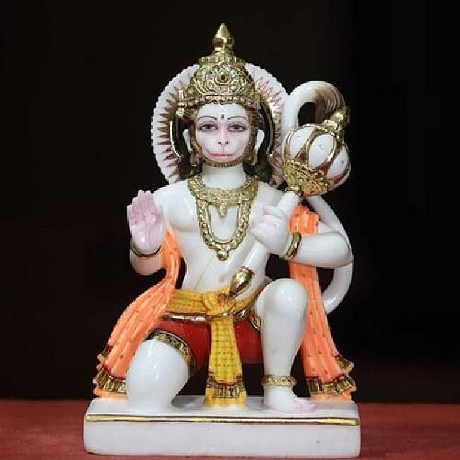 Hanuman marble murti 1 feet