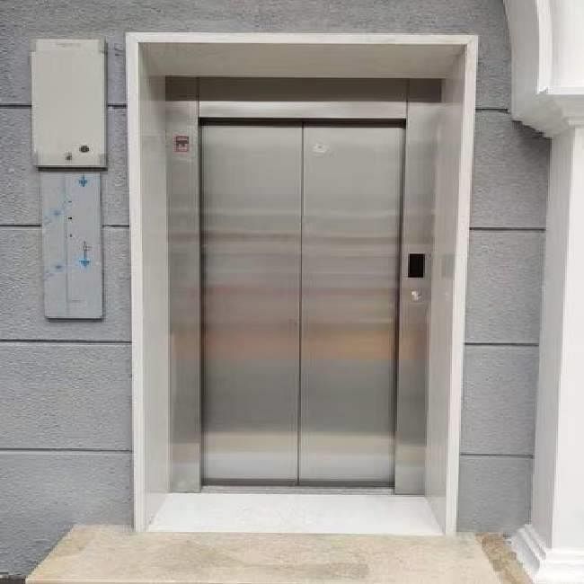 Silver Stainless Steel Office Elevator