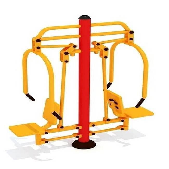 Iron Multicolor Shoulder press outdoor gym