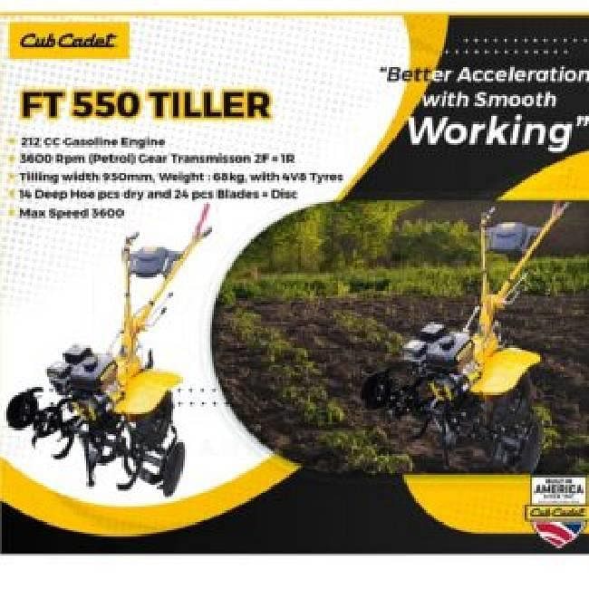 FT 550 Light Weight Power Tiller 212 CC