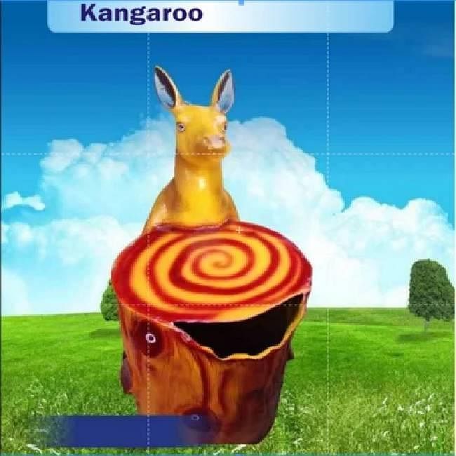 Kangaroo Shape FRP Dustbin