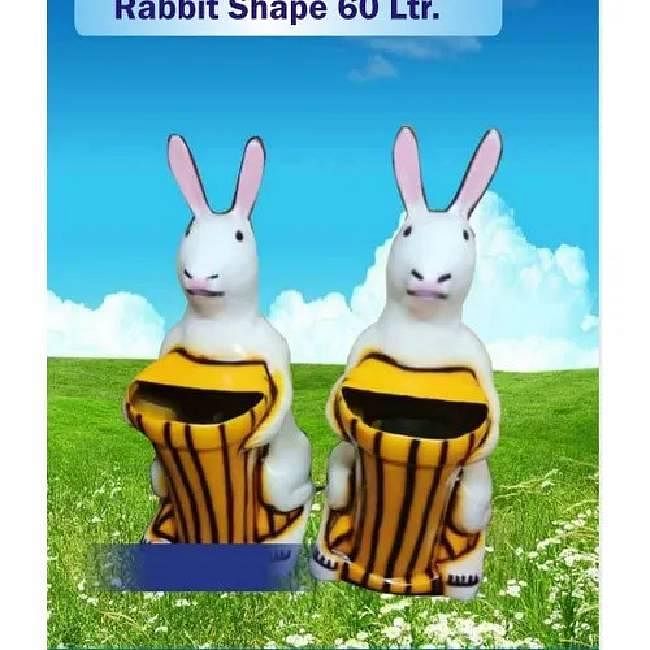 Rabbit Shape FRP Dustbin