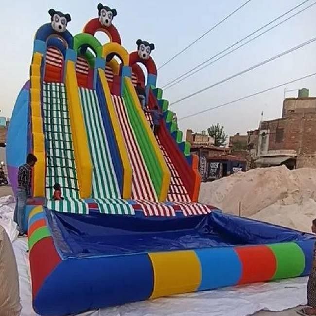 PVC Coated Fabric 560 GSM Pool Inflatable Water Slide