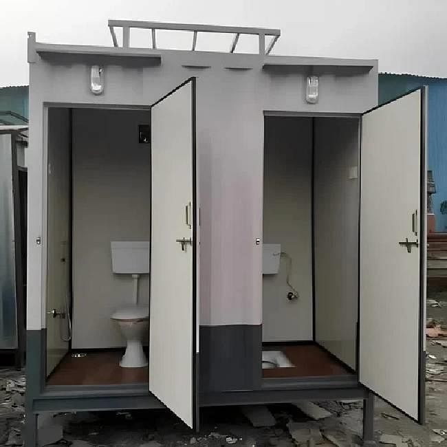 Mild Steel Portable Toilet Cabin