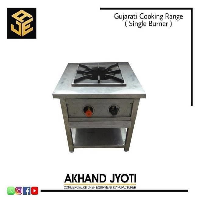 Stainless Steel Single burner gujarati cooking range