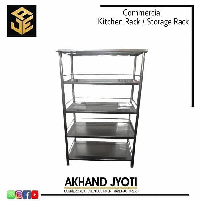 Stainless Steel Free Standing Unit Commercial Kitchen Rack