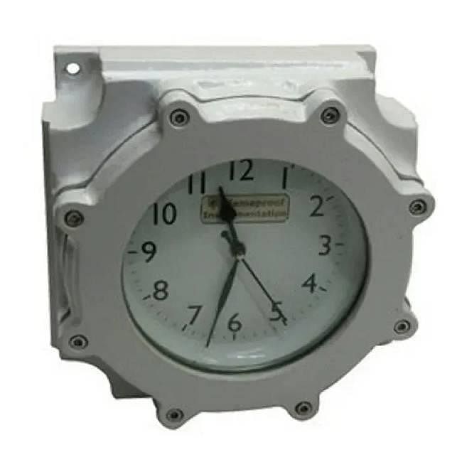 White Plastic Flameproof Digital Clock