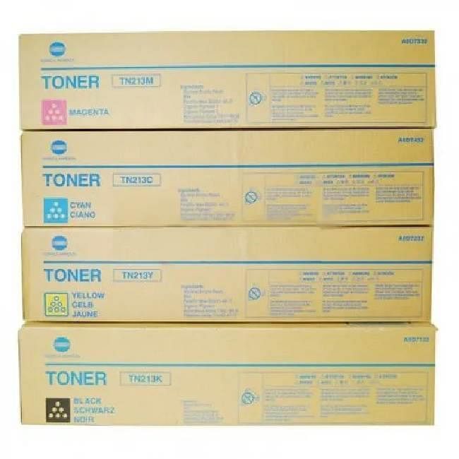 Konica Minolta TN 213 Toner Cartridge Set