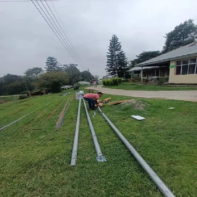 7 Meter GI Octagonal Pole