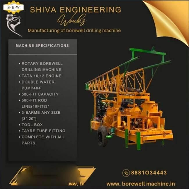 Reverse Rotary Borewell Drilling Machine