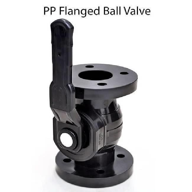 PP Flanged Ball Valve