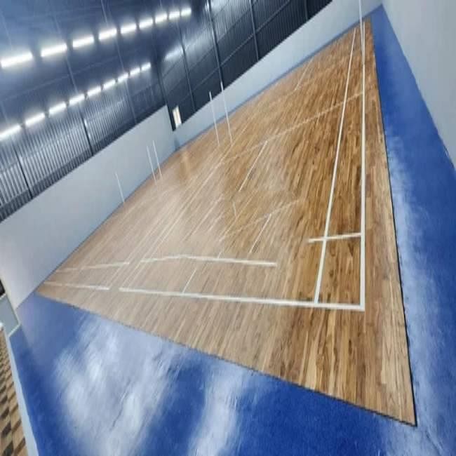 Glossy Wooden Badminton Court Services