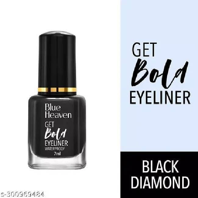 Blue Heaven Get Bold Eyeliner Waterproof Black-Pack Of 2