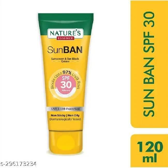 Nature's Essence SunBan SPF 30 PA+++ Sunscreen & Tan Block Crème