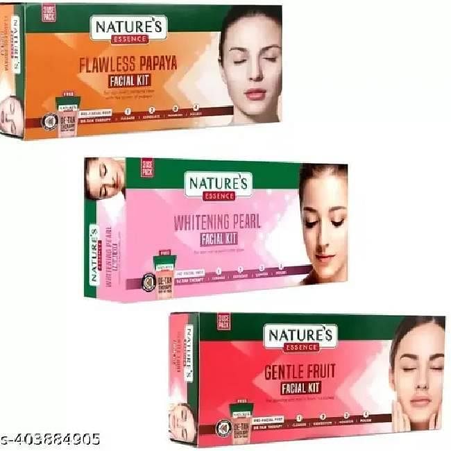 Nature's Essence Papaya+ Fruit + White Pearl Facail Kit