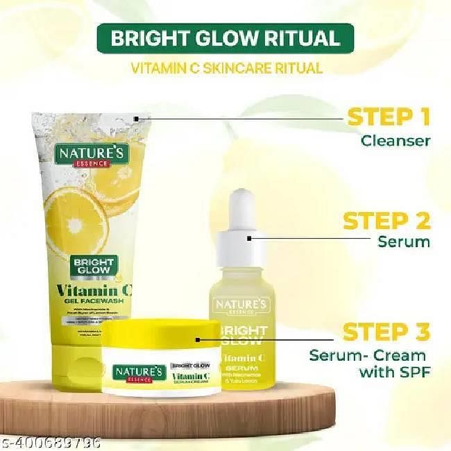 Nature's Essence Bright Glow Vitamin C Skin Care Combo