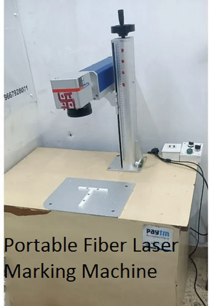 20W Portable Fiber Laser Marking Machine, For Metal, 200x200 mm