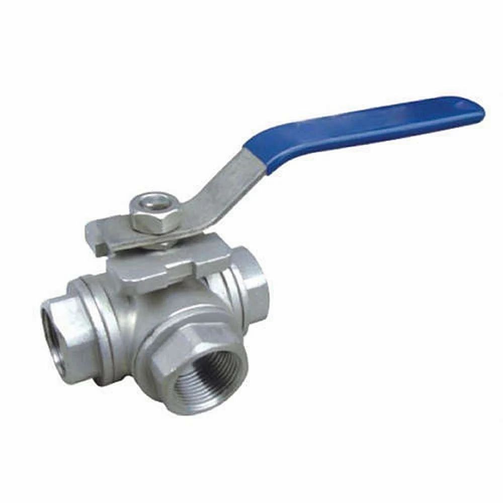 2/4 - 4 Inch Stainless Steel 3 Way Ball Valve