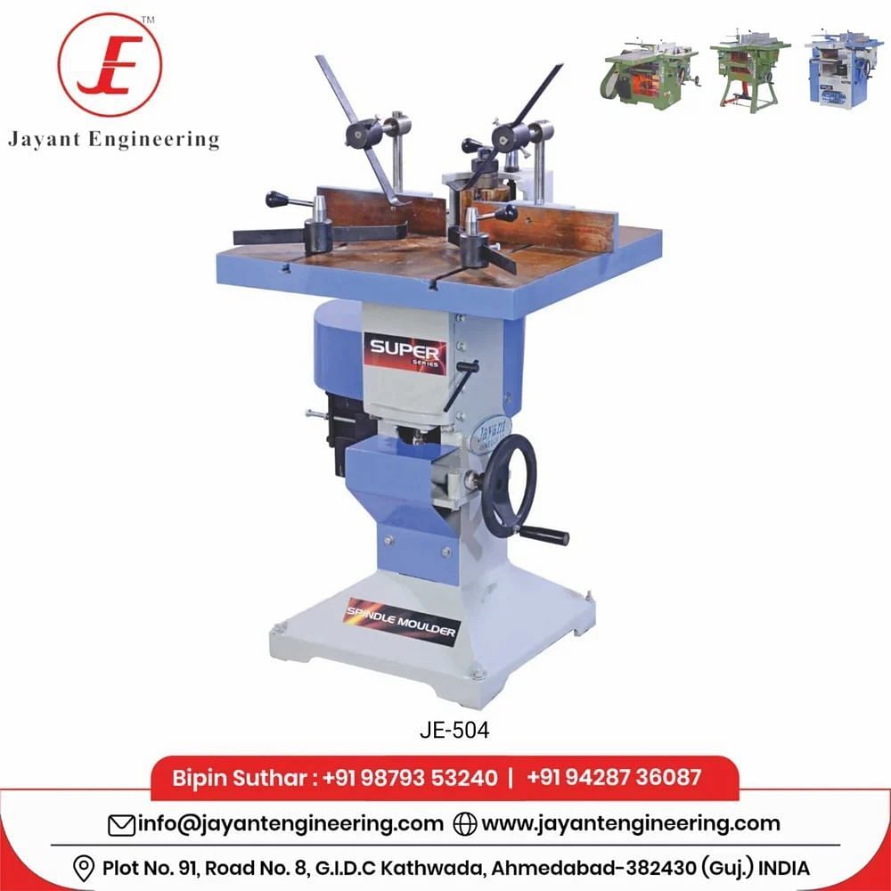 24""x24"" Spindle Moulder Machine With Special Facility For Routing Work Attachment