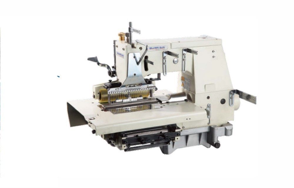 25 To 33 Needle Flatbed Double Chain Stitch Machine