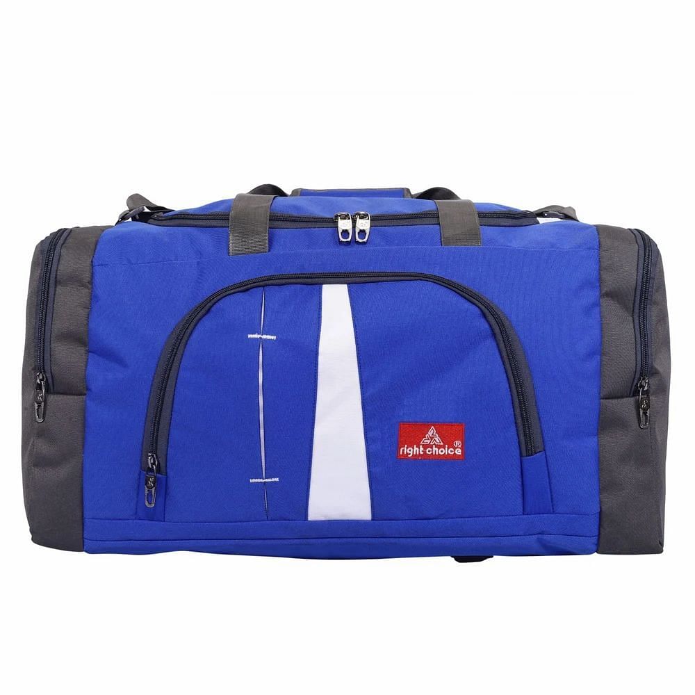 28L Blue Nylon Plain Travel Bag