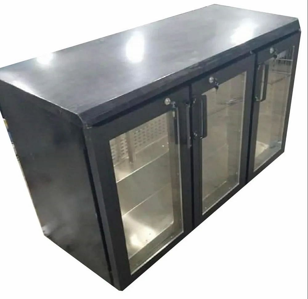 3 Door Stainless Steel Undercounter Refrigerator