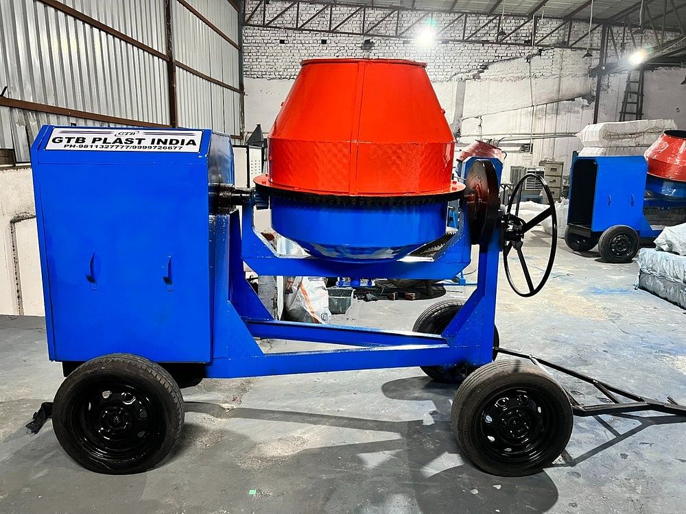 3 HP-5 HP Mild Steel Concrete Mixer Machine Full Bag, Capacity: 300 Kg