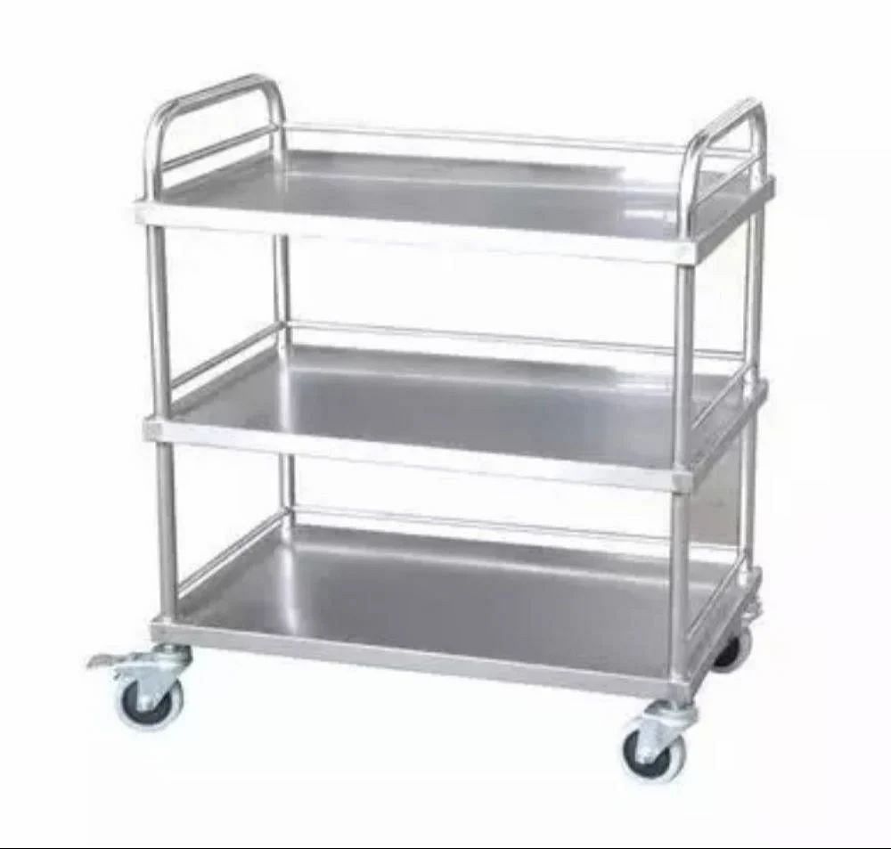 3 Shelves Stainless Steel Kitchen Trolley