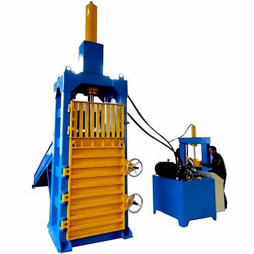 30-60 ton Mild Steel Hydraulic Waste Paper / Pet Bottles Baling Press Machine, 50 Kgs To 150 Kgs, Model Name/Number: HBP-001