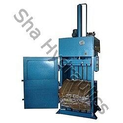 30-60 ton Mild Steel SHA Card Board Baling Press, 35-55 Kg, Model Name/Number: SHA-CBP-5T