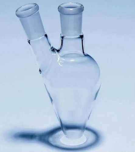 3.3 Borosilicate Glass Transparent Pear Shaped Flask for Chemical Laboratory